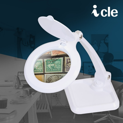 확대경 LED 조명 피부 검사 작업용 3배율 ICLE-8073